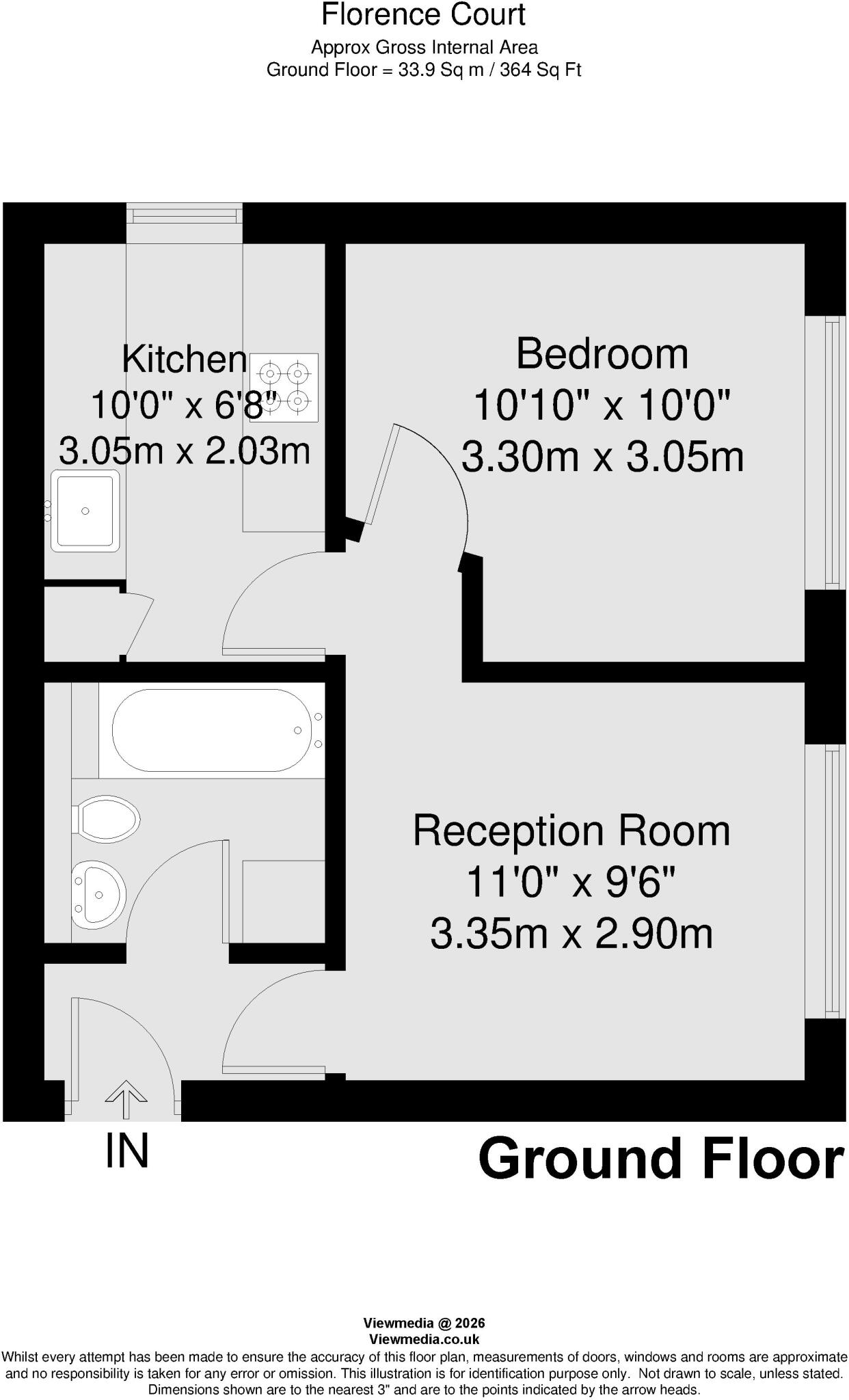 Florence Court, Sunnyside, London, SW19 floorplan