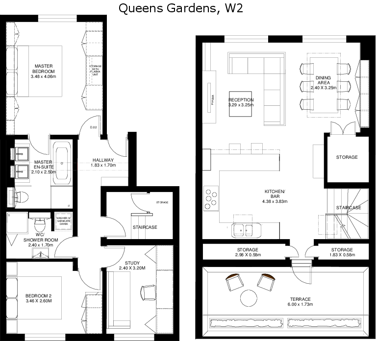 Queens Gardens, London, W2 floorplan