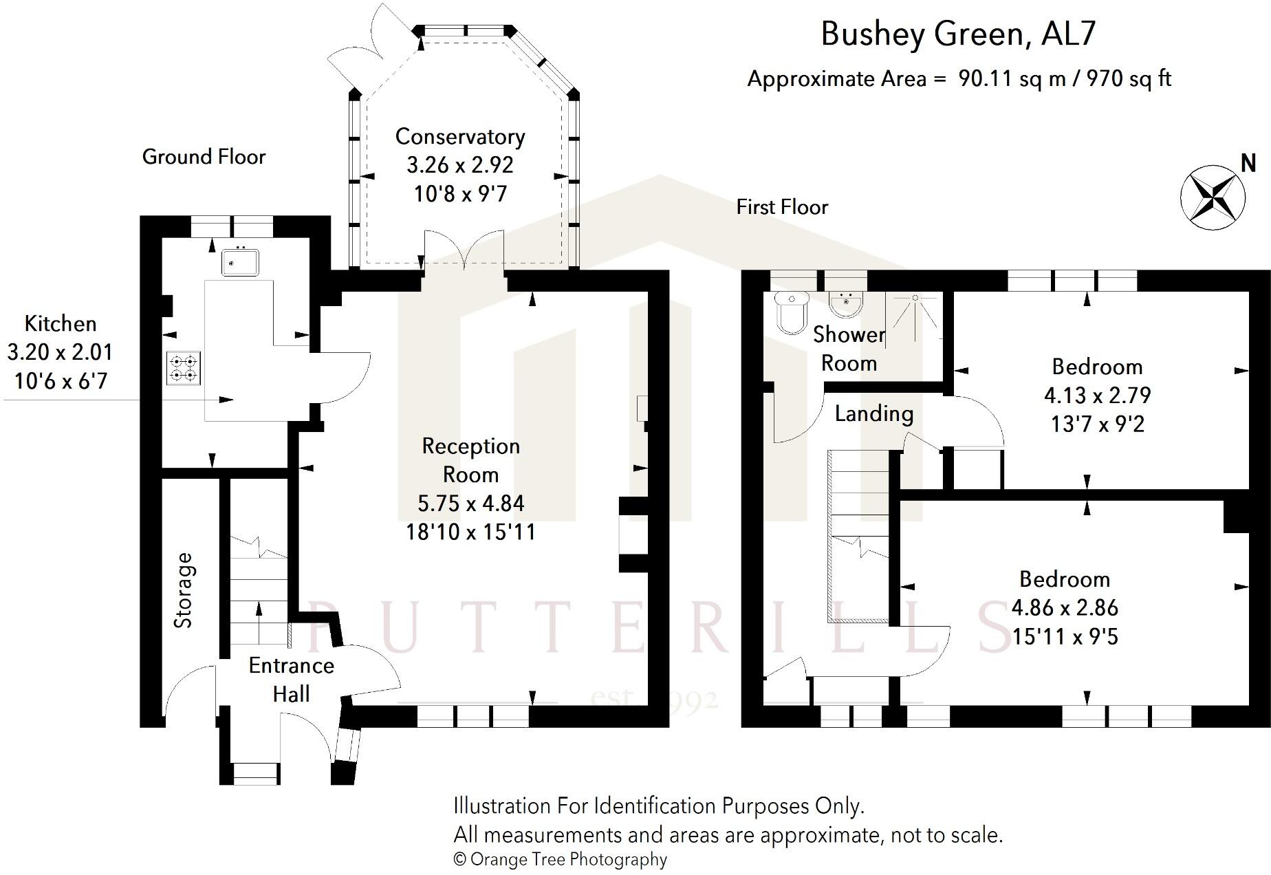 Bushey Green, Welwyn Garden City, AL7 floorplan