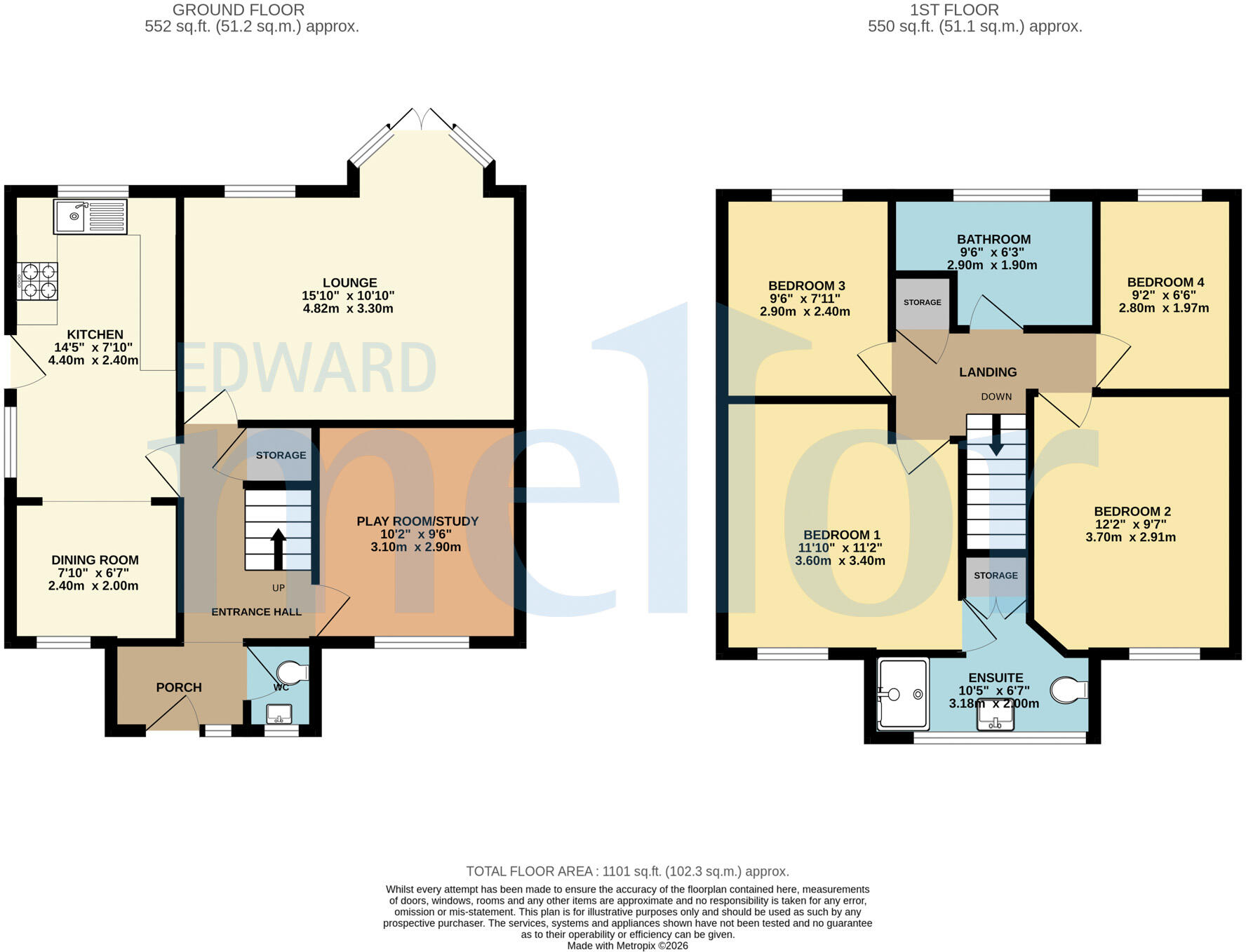 Kingsbury Close, Warrington floorplan