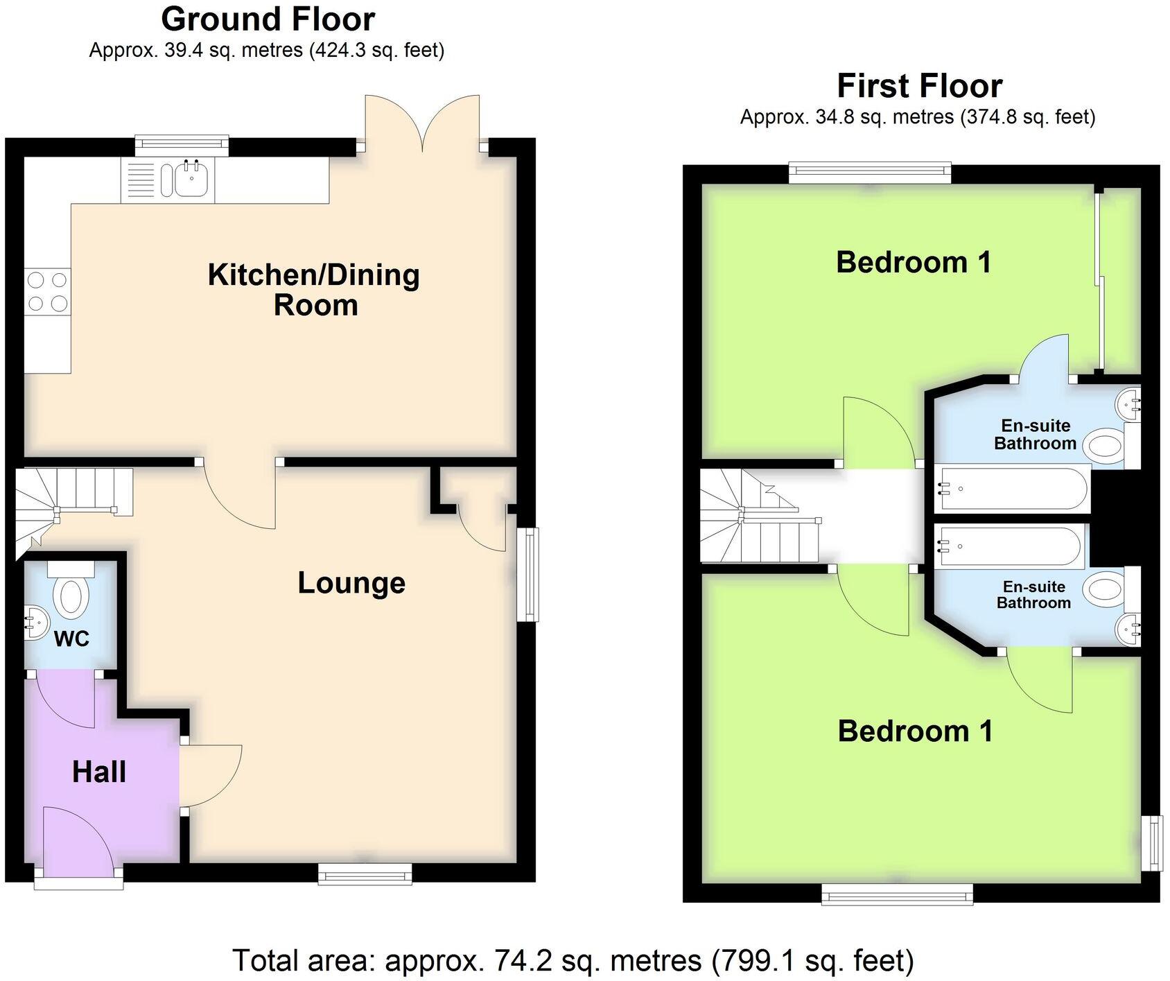 Hattersley Way, Leicester, LE2 floorplan