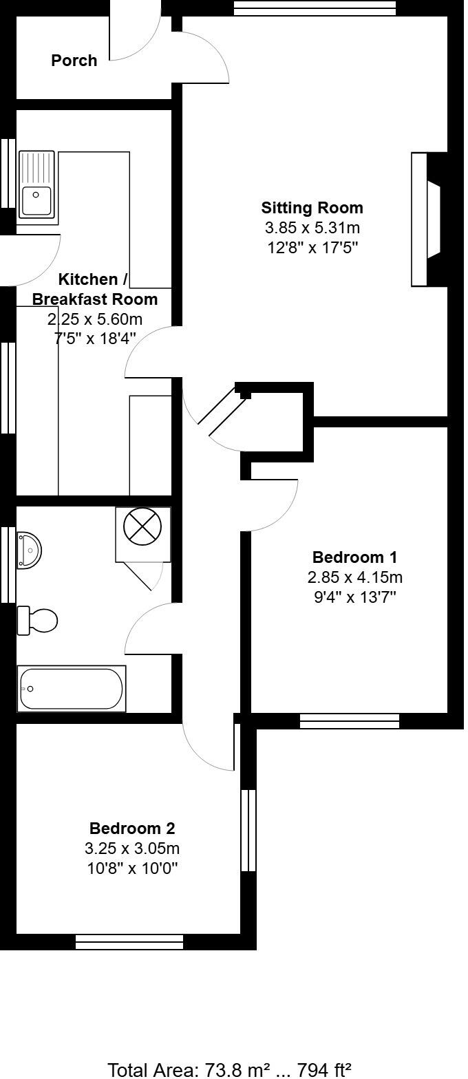 Grovelands, Ingoldisthorpe floorplan