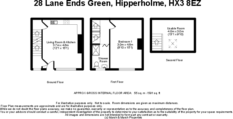28 Lane Ends Green, Hipperholme, HX3 8EZ floorplan