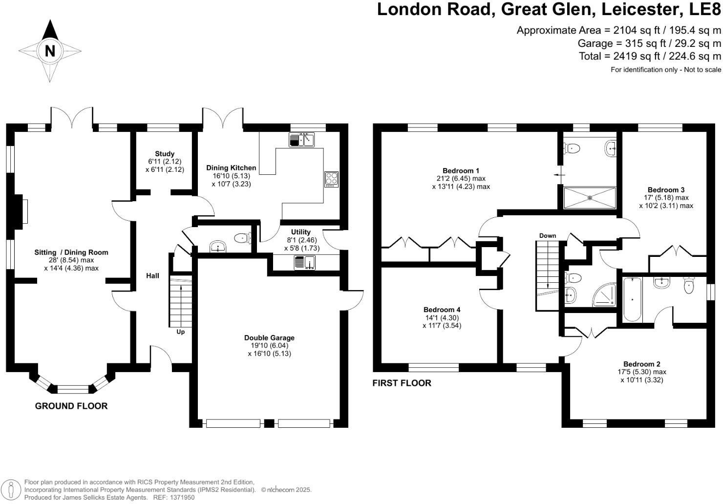 Beggars Roost, Great Glen, Leicestershire floorplan