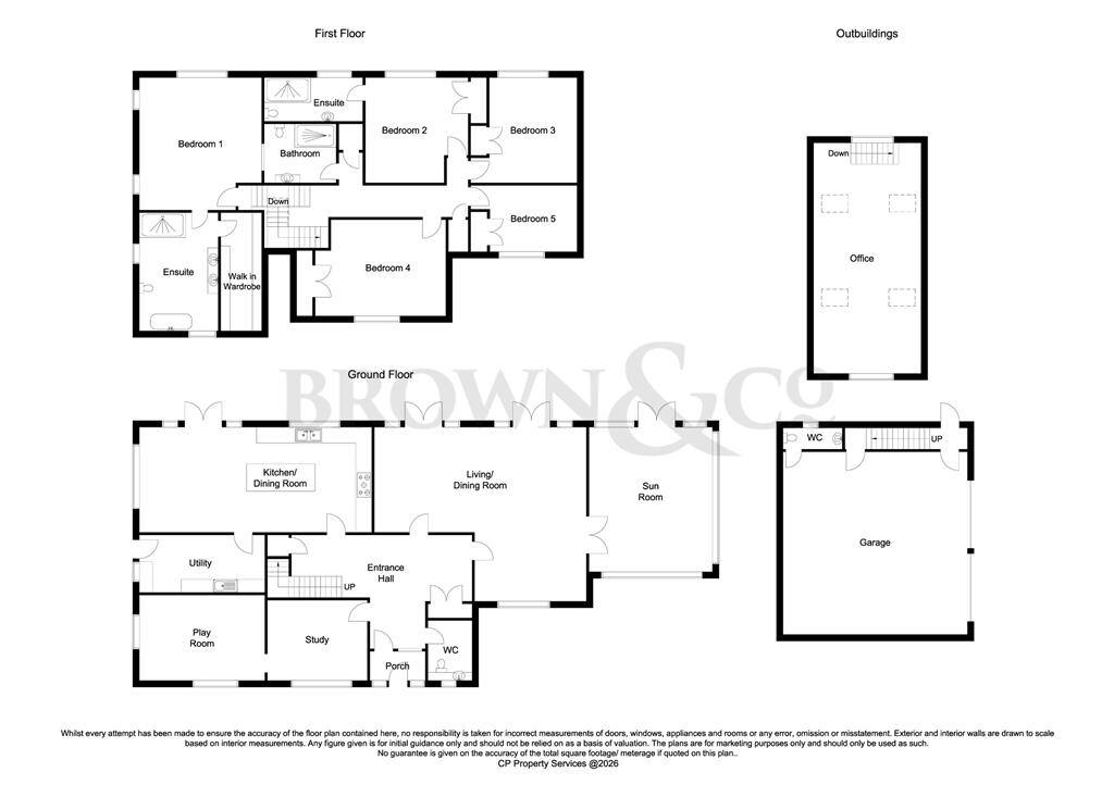 1 Chequers Close, Ranby, Retford, Nottinghamshire DN22 8JX floorplan