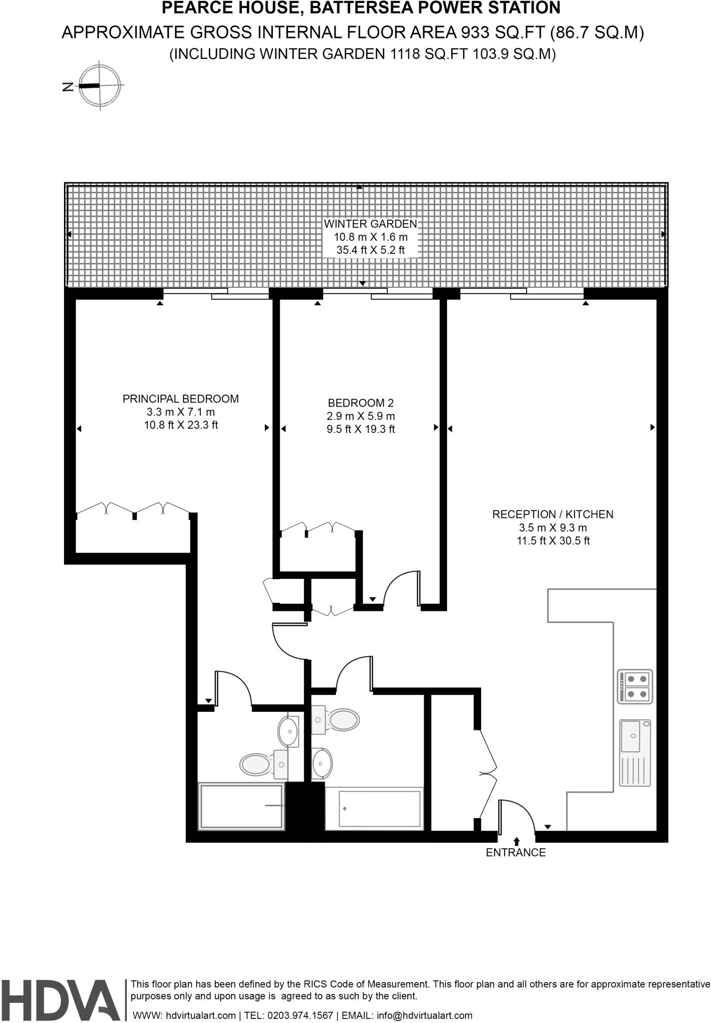 Pearce House, Battersea Power Station, London SW11 floorplan