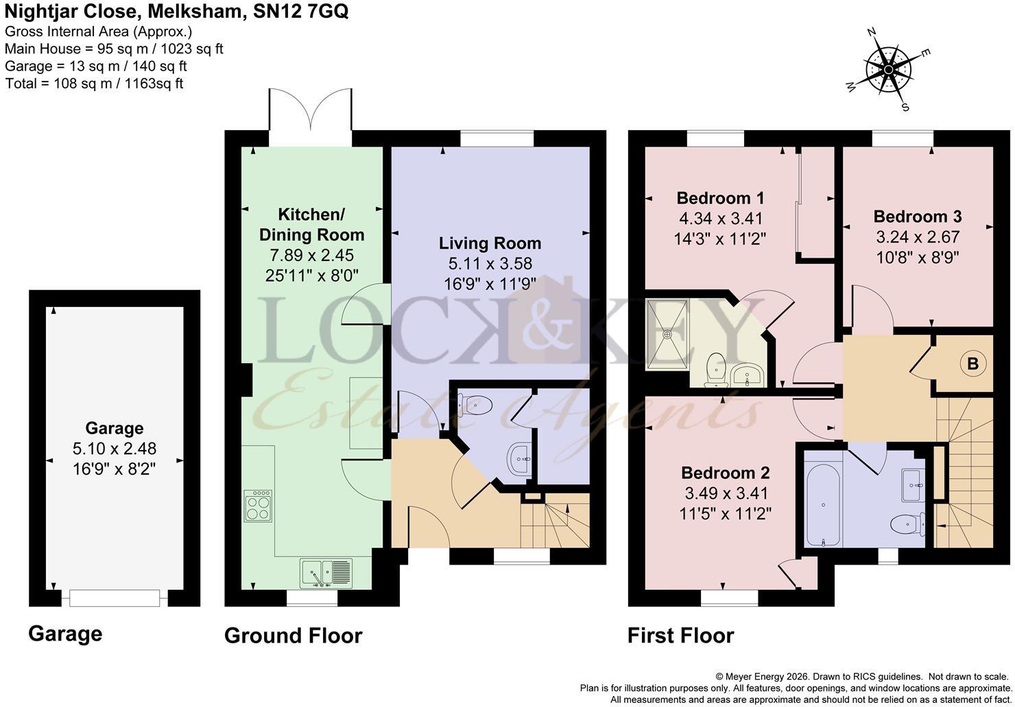Nightjar Close, Melksham floorplan