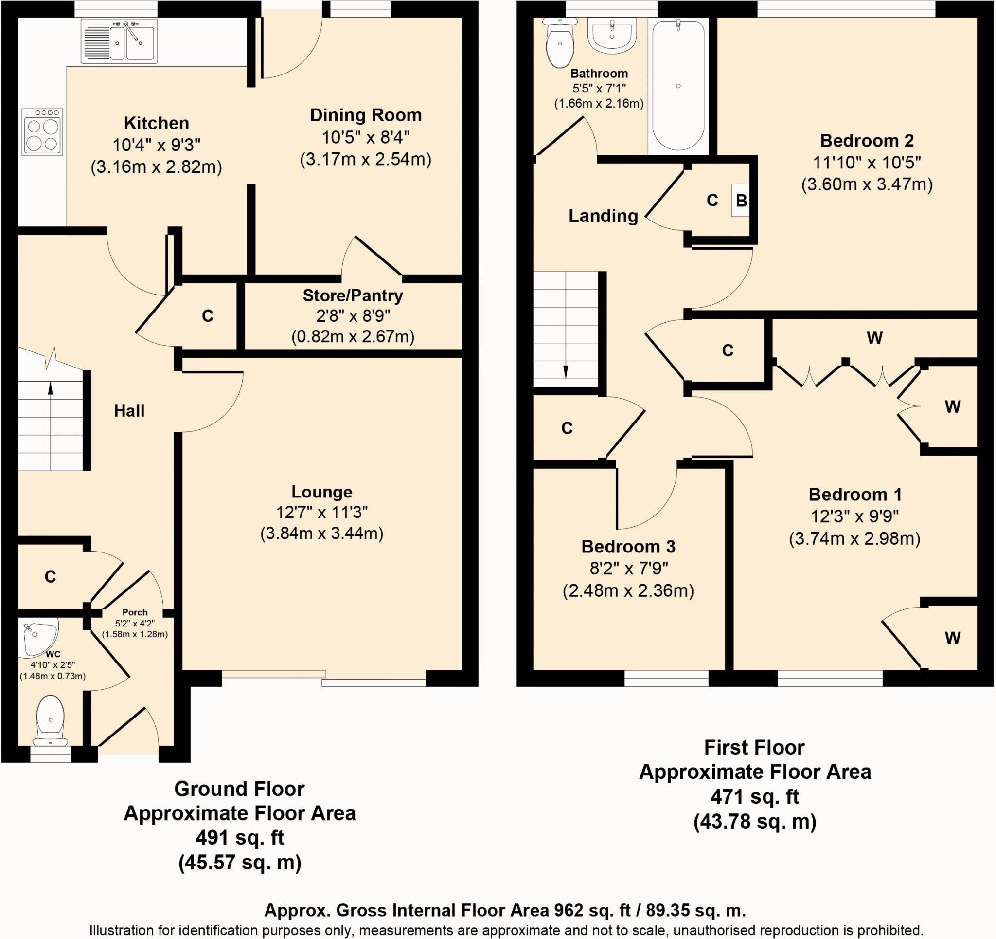Bramhall Close, Milnrow OL16 4BY floorplan