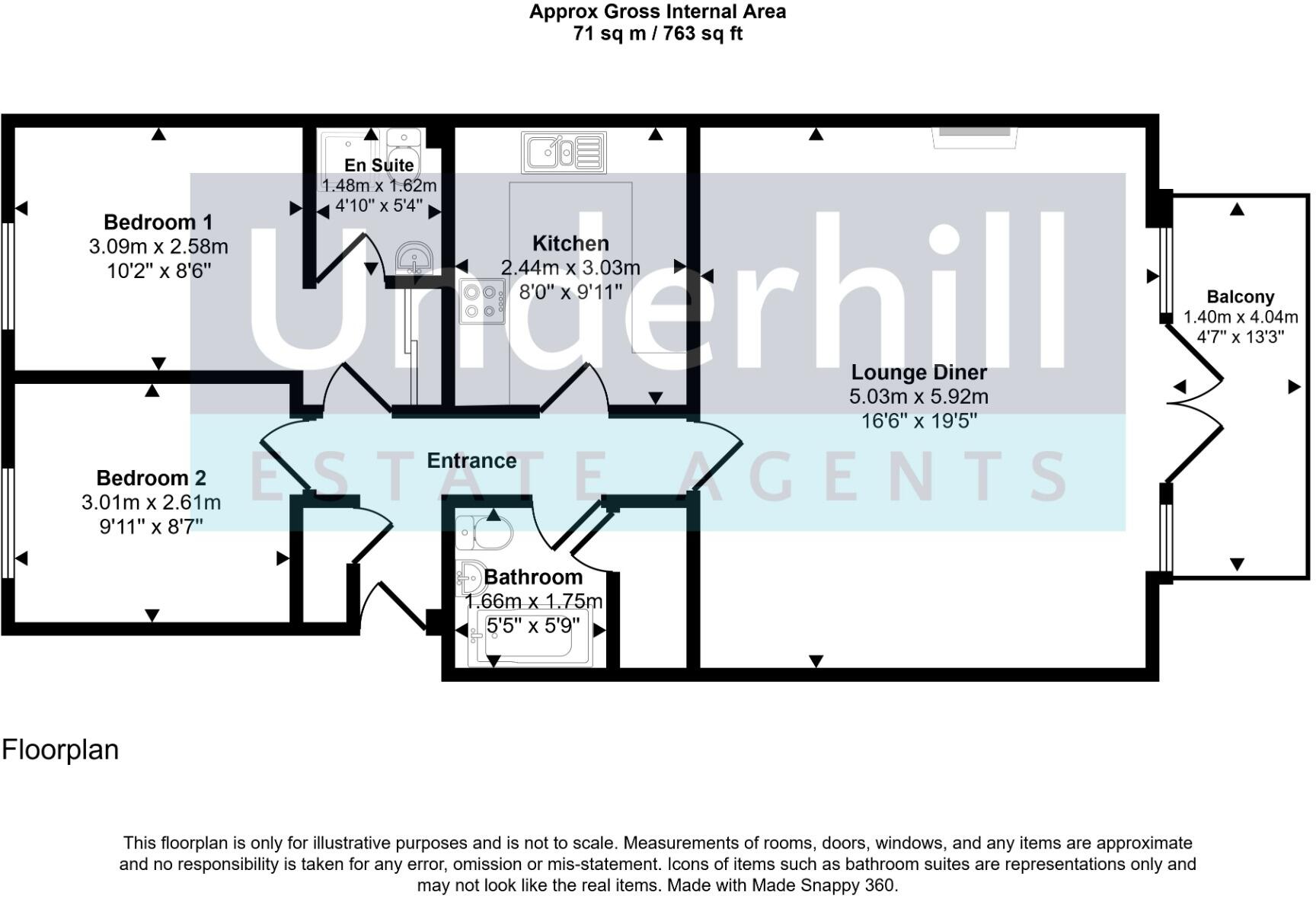 Rockstone Apartments, Dawlish floorplan