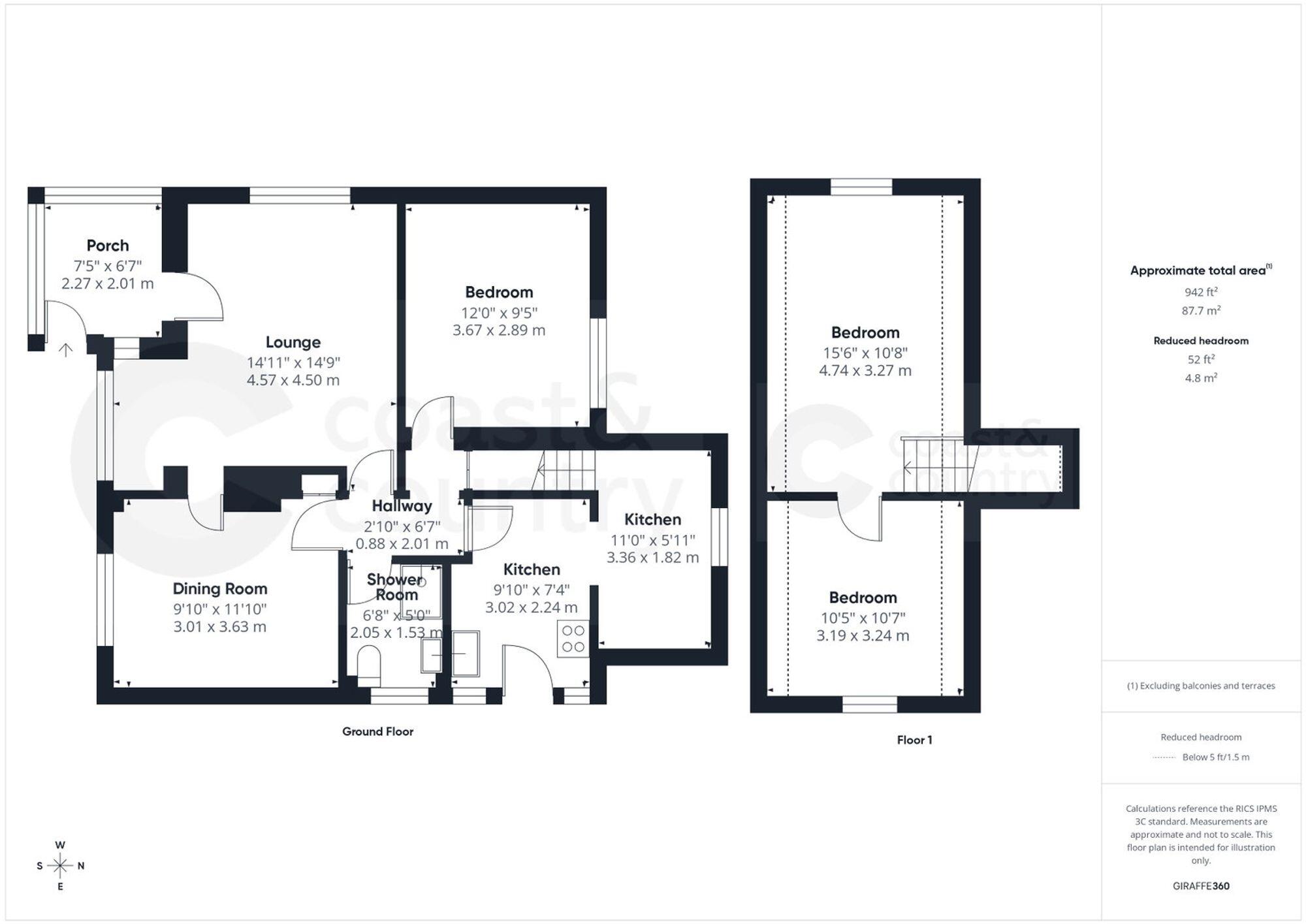 Kirtons Road, Stokeinteignhead, TQ12 floorplan