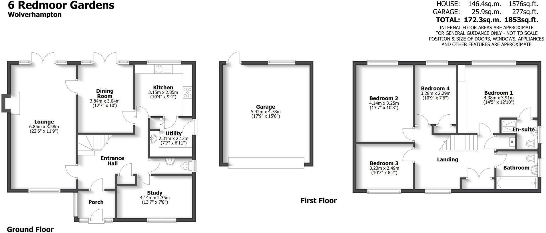 6 Redmoor Gardens, Wolverhampton floorplan
