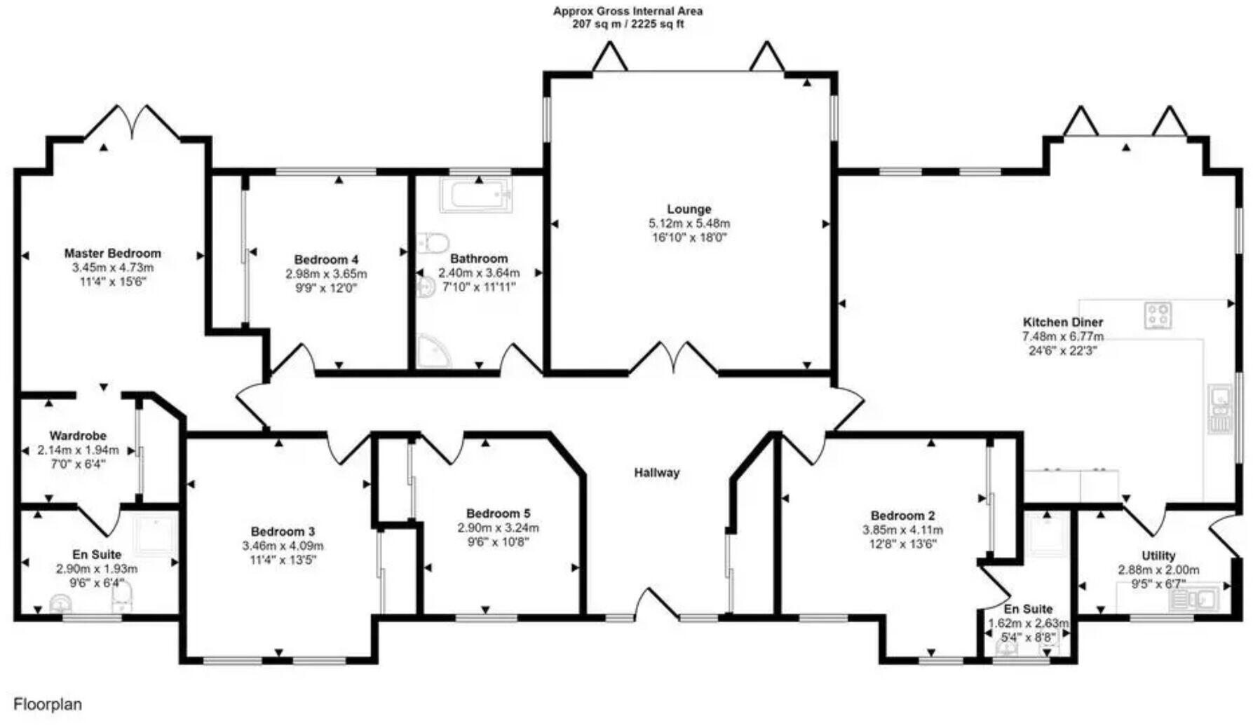 The Ridges, Station Town, Wingate, TS28  floorplan