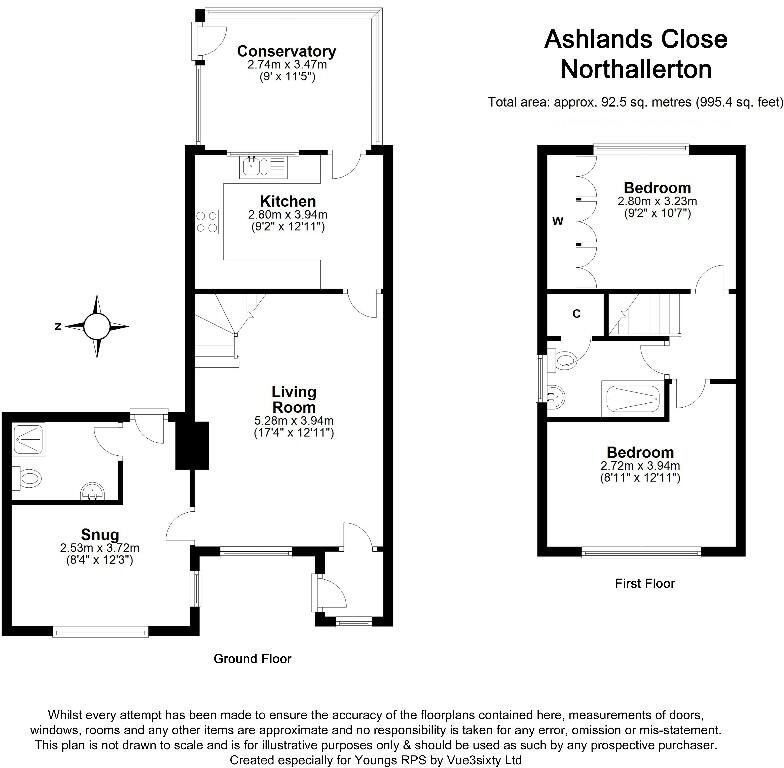 Ashlands Close, Northallerton, North Yorkshire, DL6 floorplan