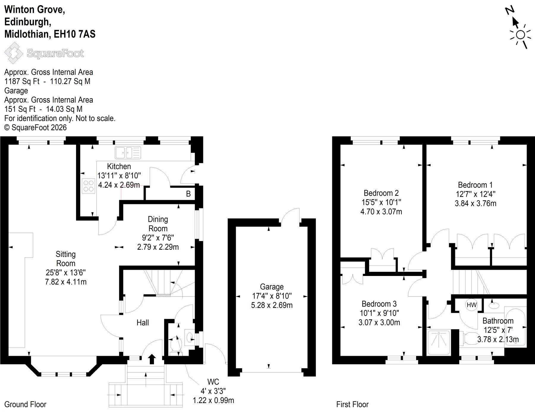6, Winton Grove, Fairmilehead, Midlothian, EH10 floorplan