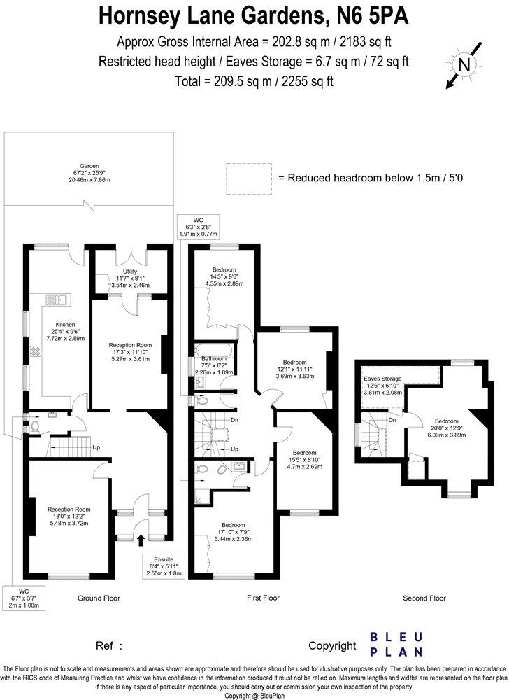 Hornsey Lane Gardens, London, N6 floorplan