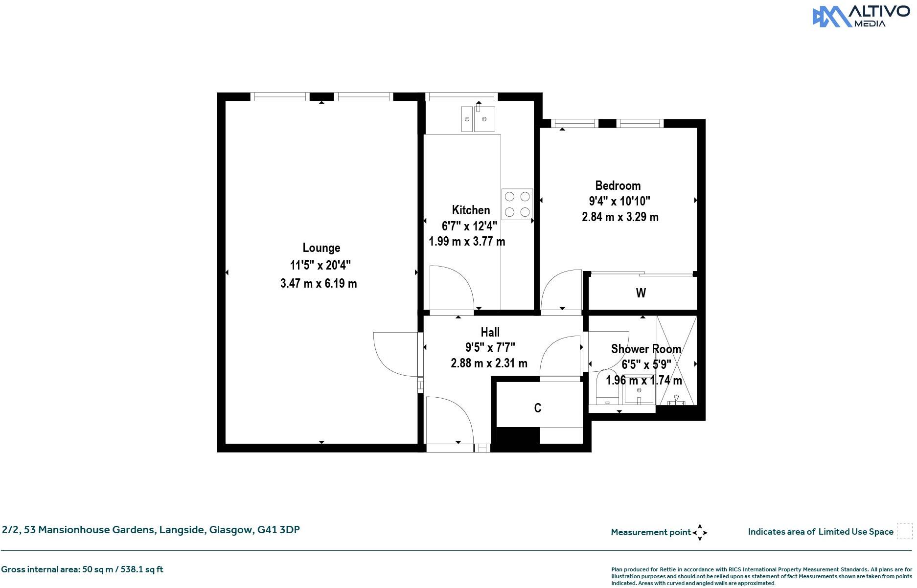 Mansionhouse Gardens, Langside, Glasgow floorplan
