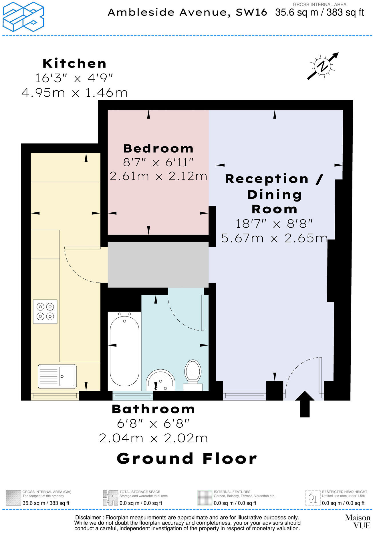 Ambleside Avenue, SW16 floorplan