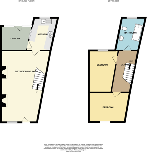 3 Swan Street, Sileby, Loughborough, Leicestershire LE12 7NN floorplan