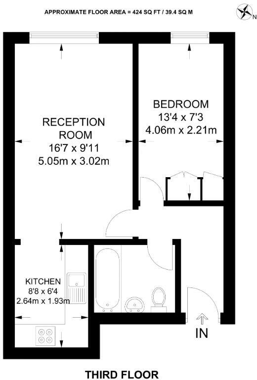 1A Bethwin Road, London, London, SE5 0SJ floorplan