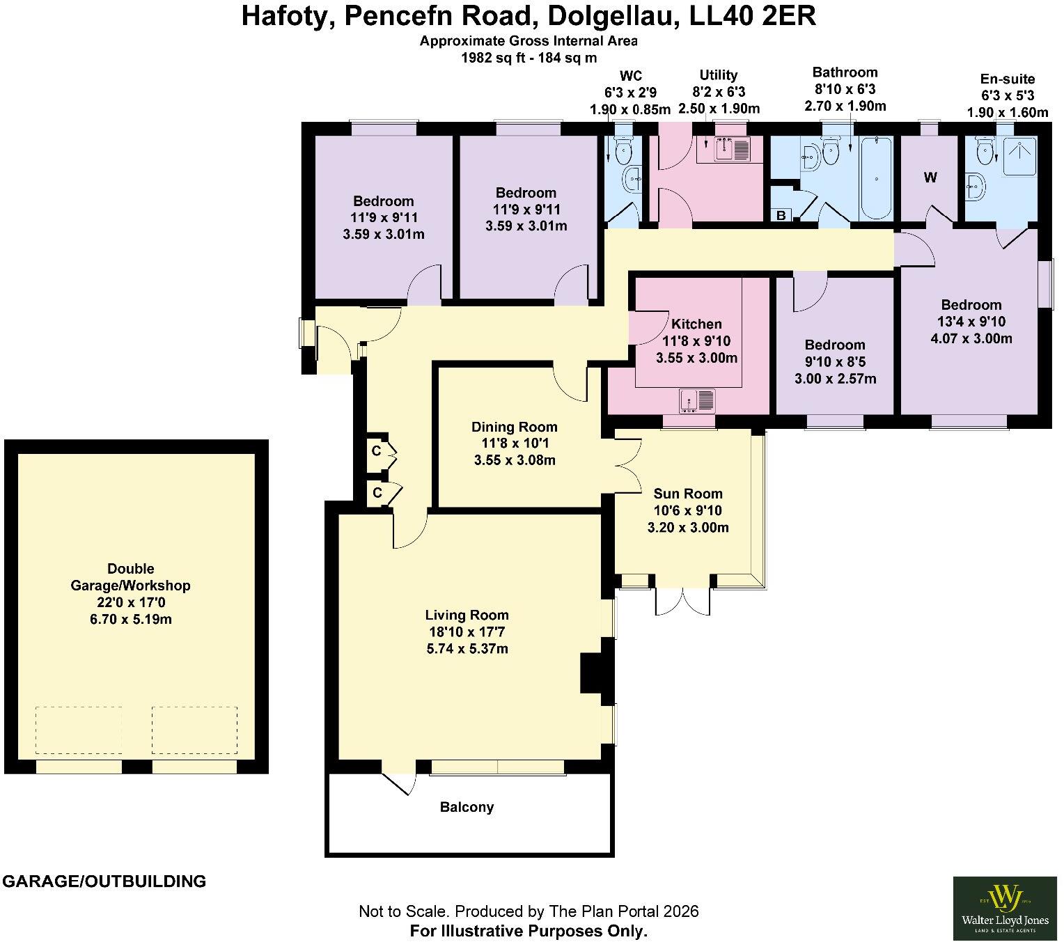 Hafoty, Pencefn Road, Dolgellau, LL40 2ER floorplan