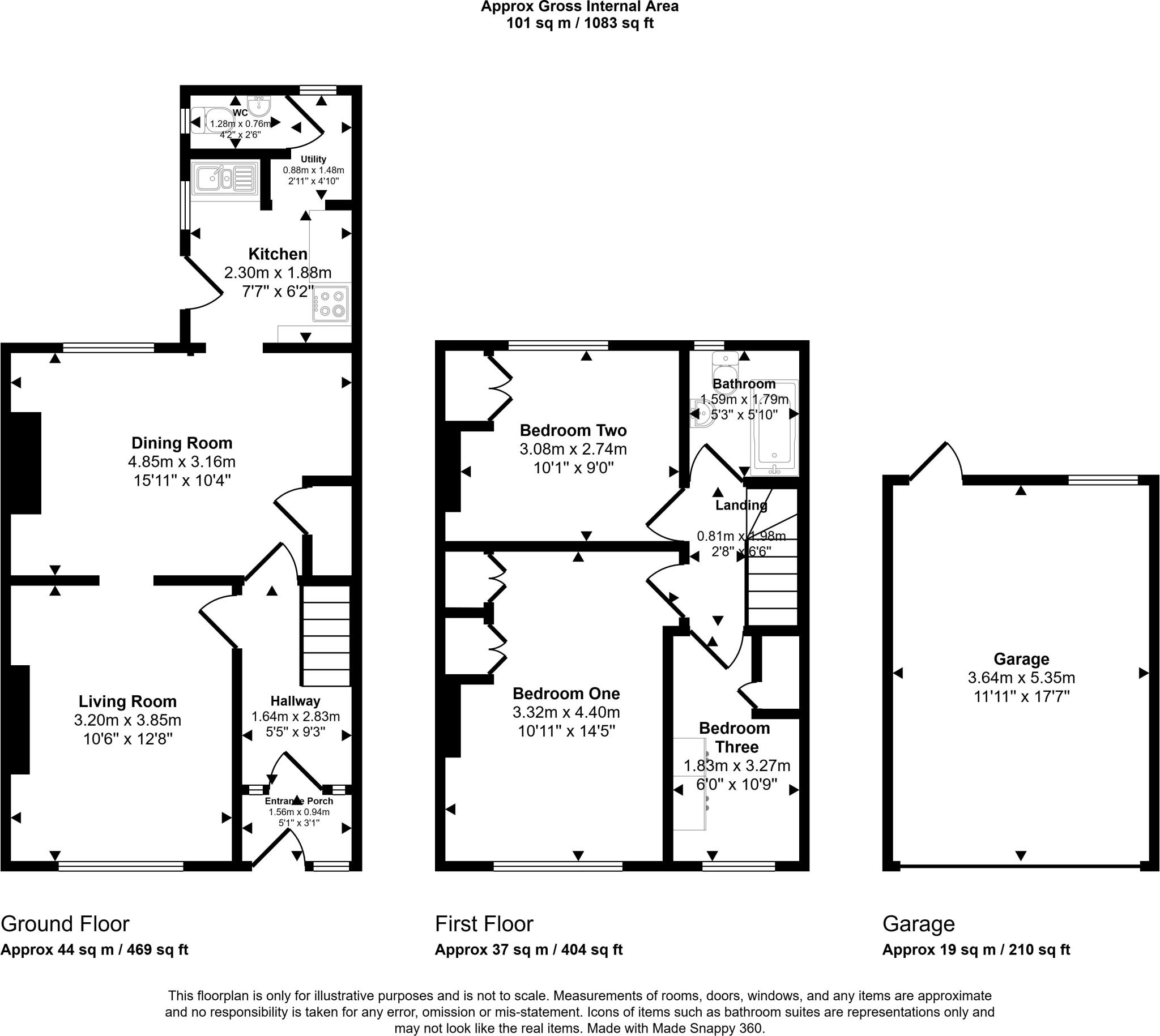 King Street, Taffs Well, Cardiff floorplan