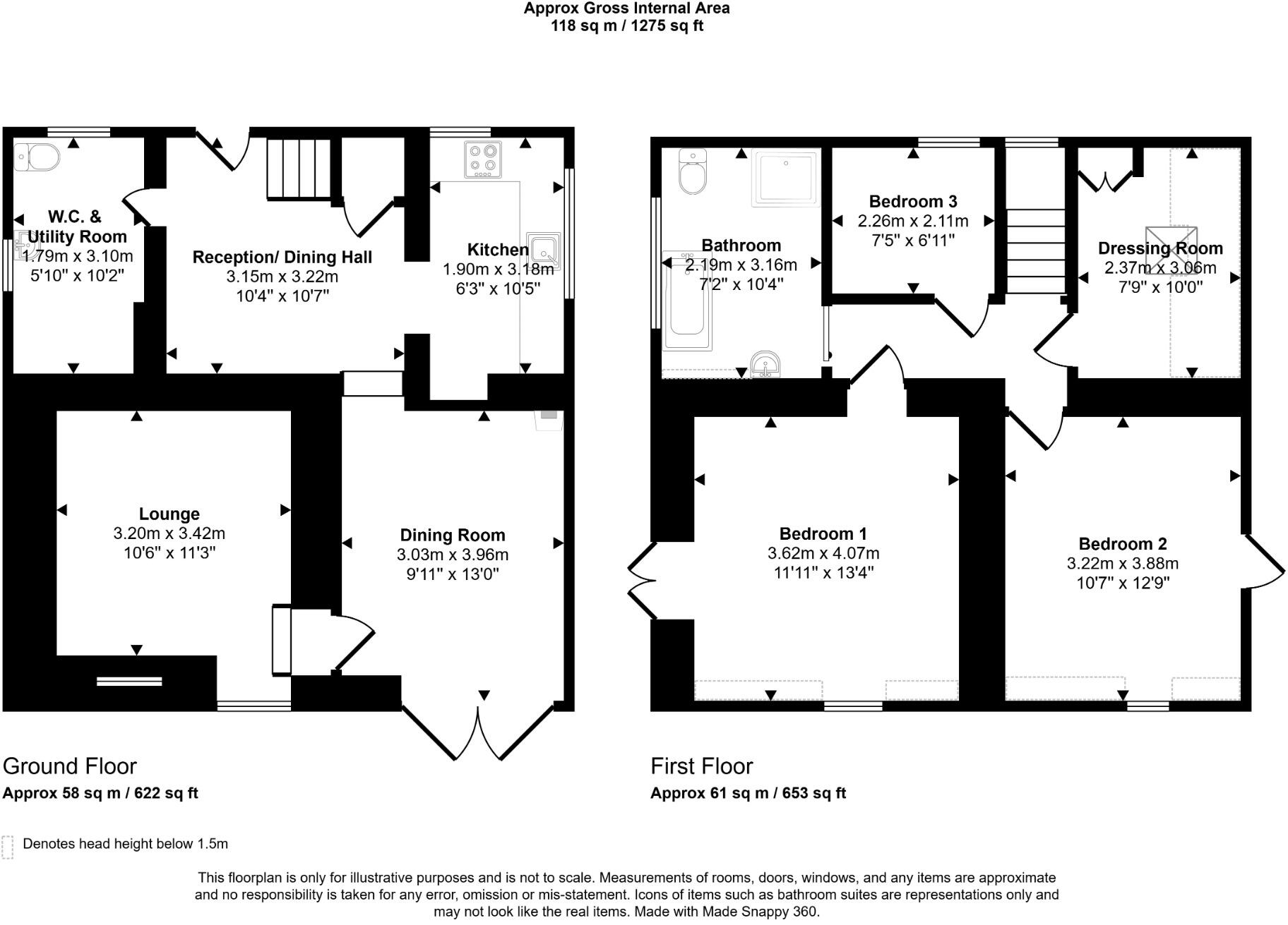 Brookdale Coach House, Cefn Y Gwrych, Prestatyn, Denbighshire, LL19 8LH floorplan
