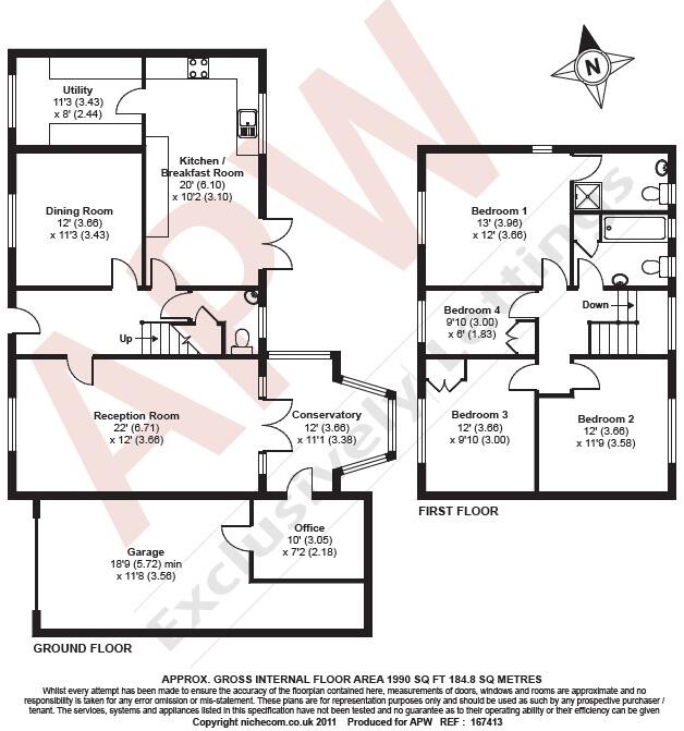Oxshott Way, Cobham, Surrey, KT11 floorplan