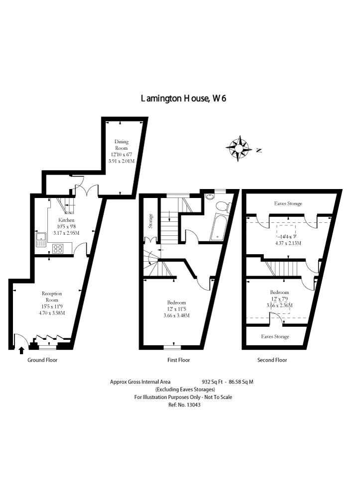 Lamington Street, Brackenbury Village, Hammersmith, W6 floorplan