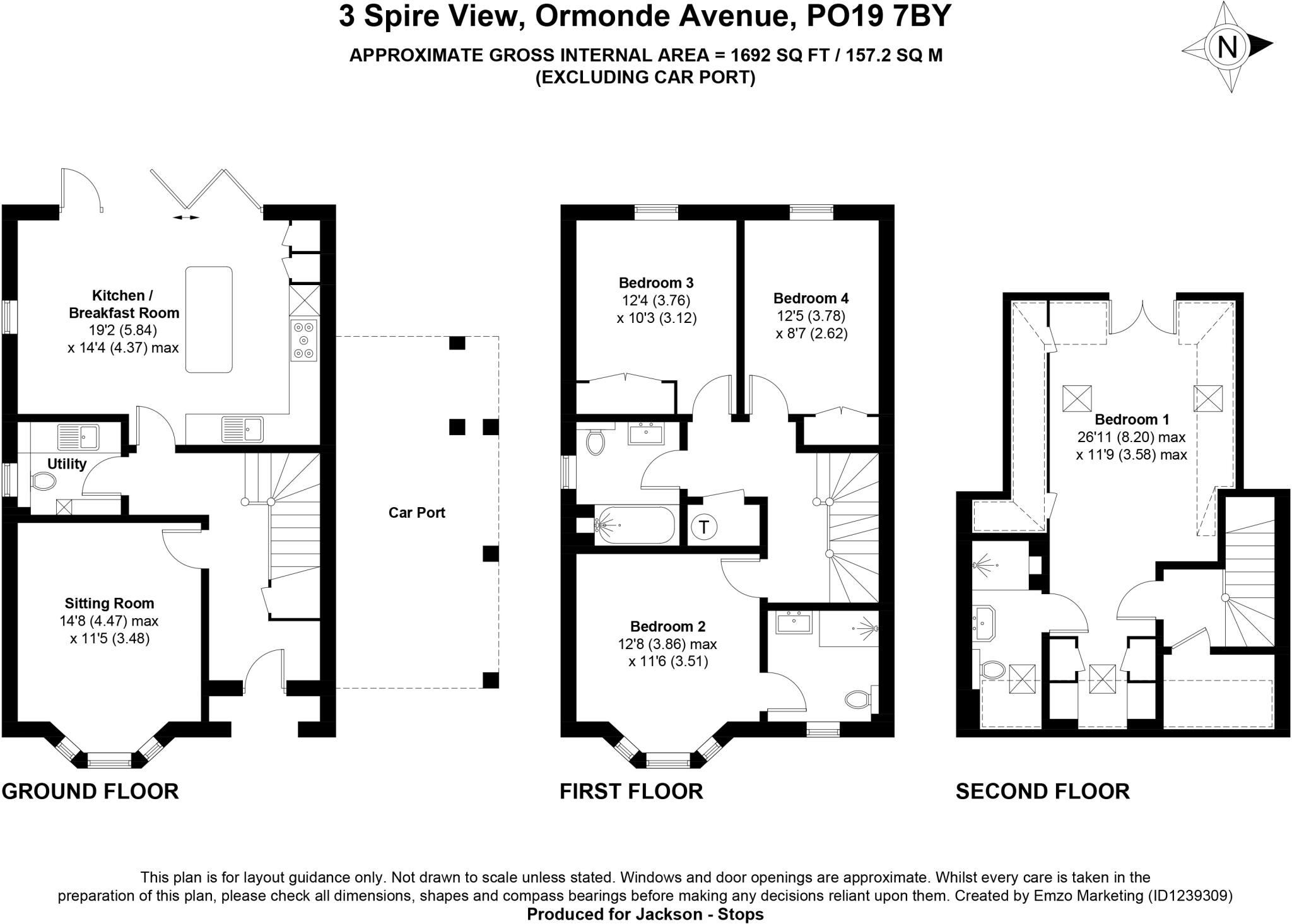 Ormonde Avenue, Chichester, West Sussex, PO19 floorplan