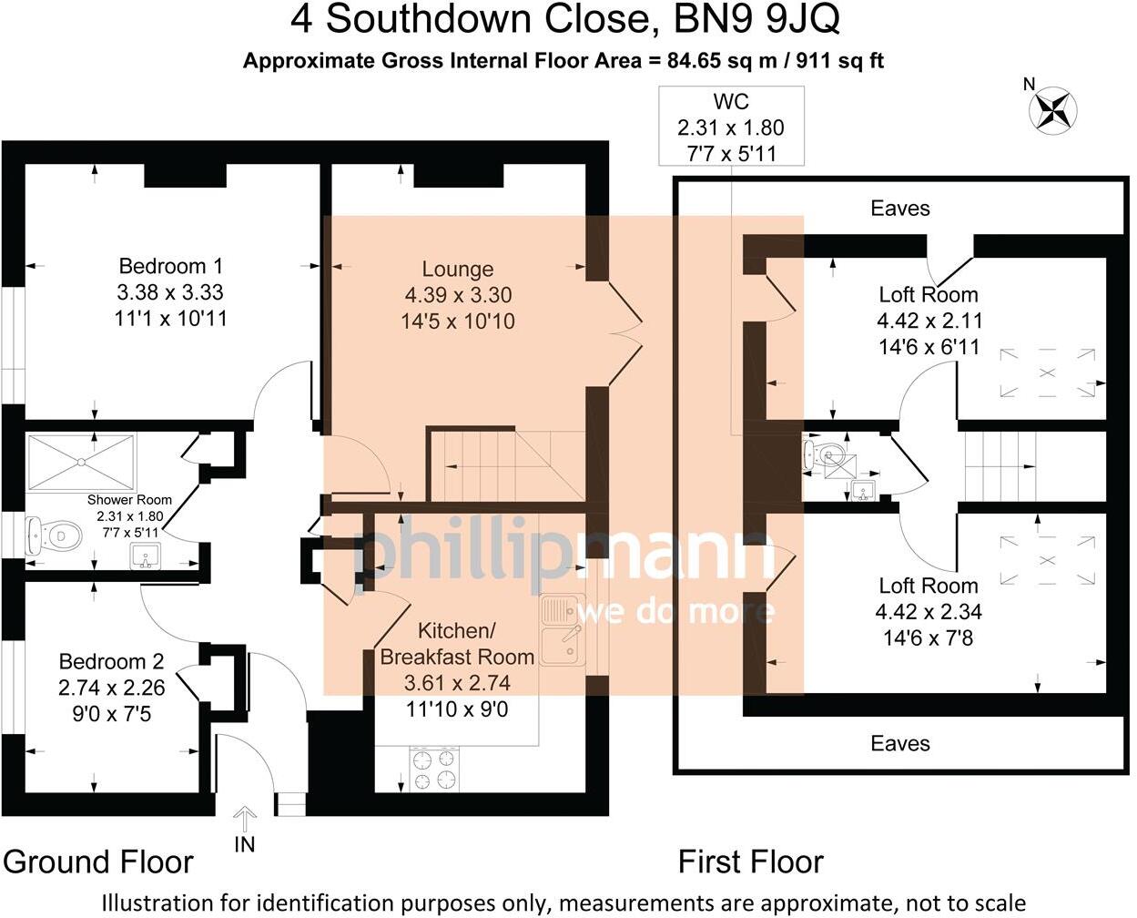 Southdown Close, Newhaven floorplan