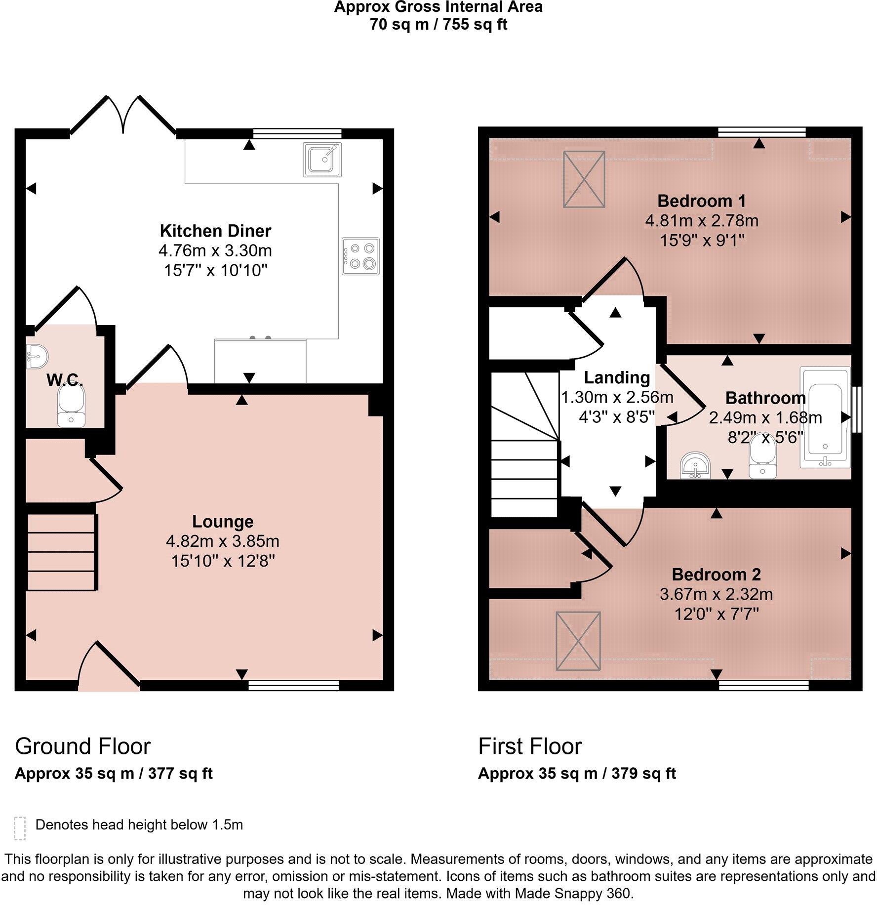 Briscoe Lane, Woodhouse floorplan