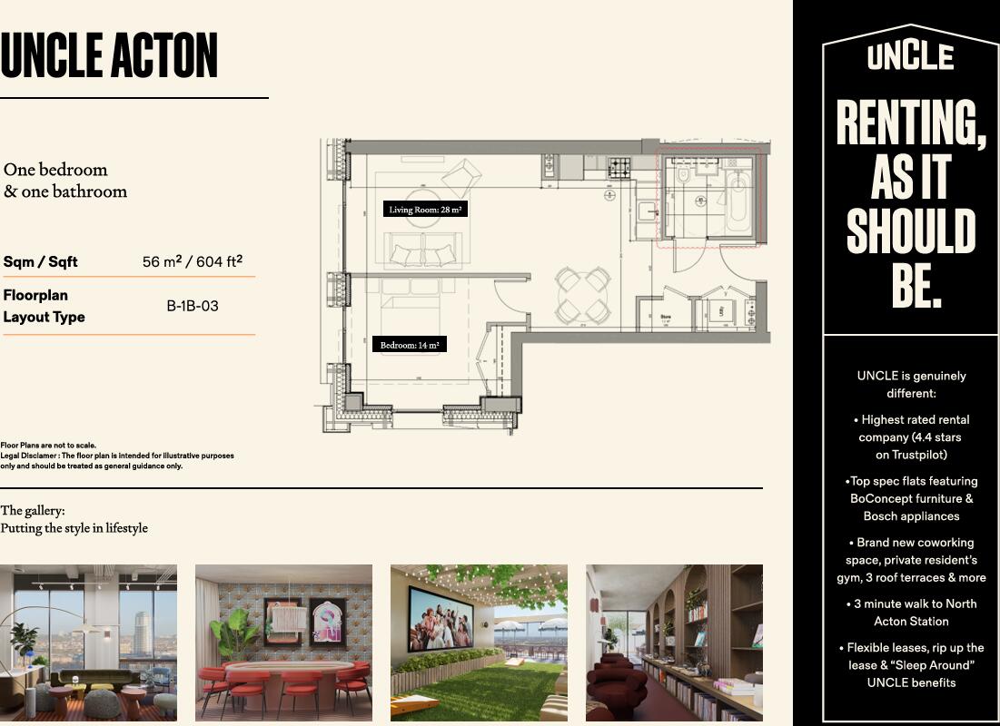 UNCLE Acton, 136 Victoria Rd, North Acton, London, W3 floorplan