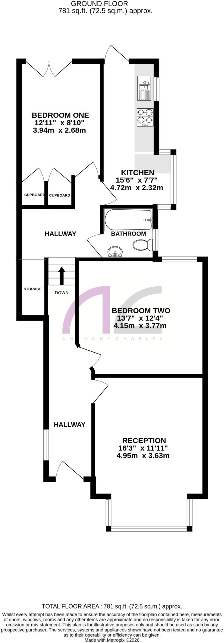 Nelson Road, Crouch End N8 9RN floorplan