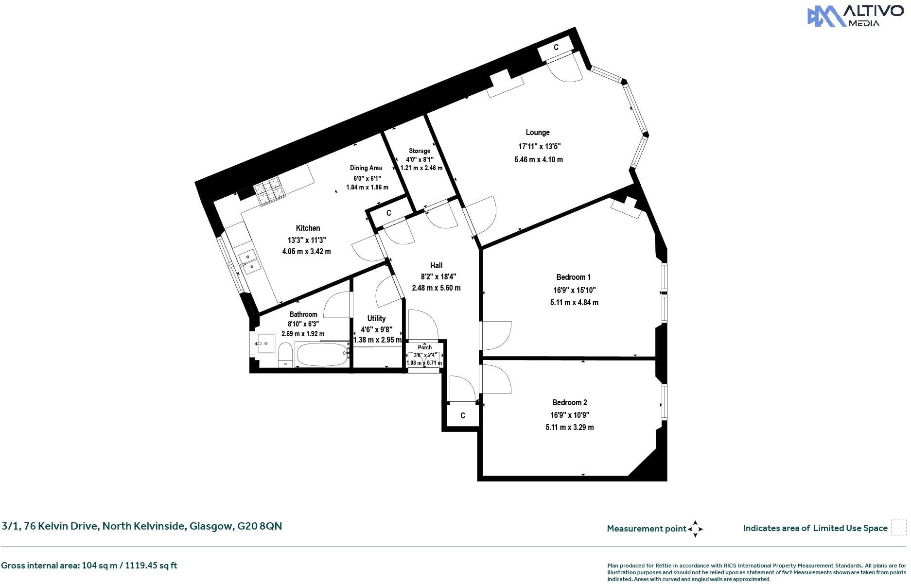 Kelvin Drive, North Kelvinside, Glasgow floorplan