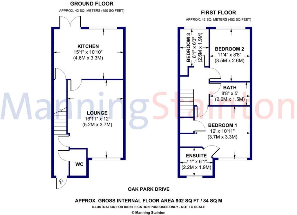 Oak Park Terrace, Leeds, West Yorkshire floorplan