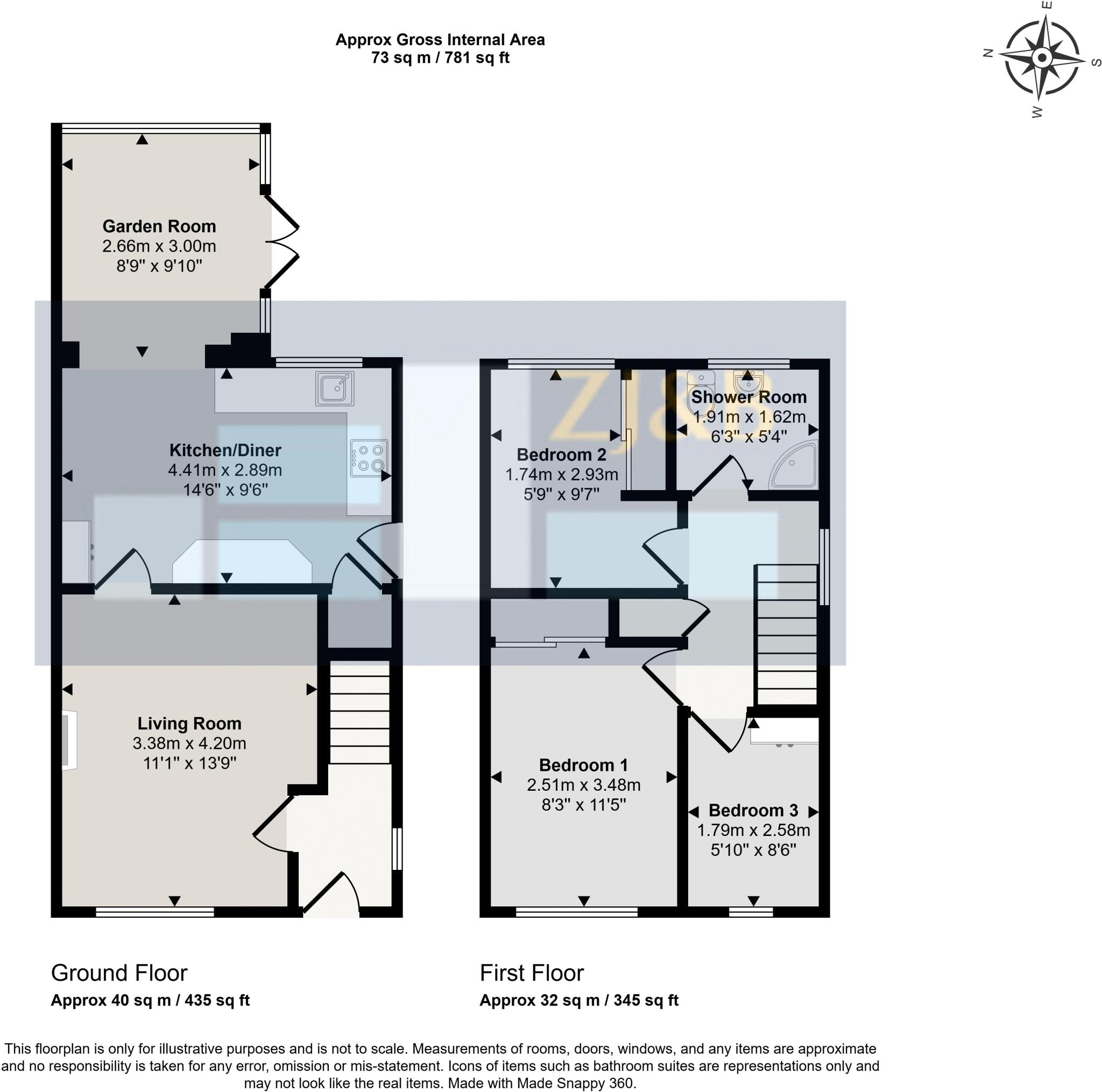 Nether Way, Radbrook, Shrewsbury, Shropshire, SY3 6DD floorplan