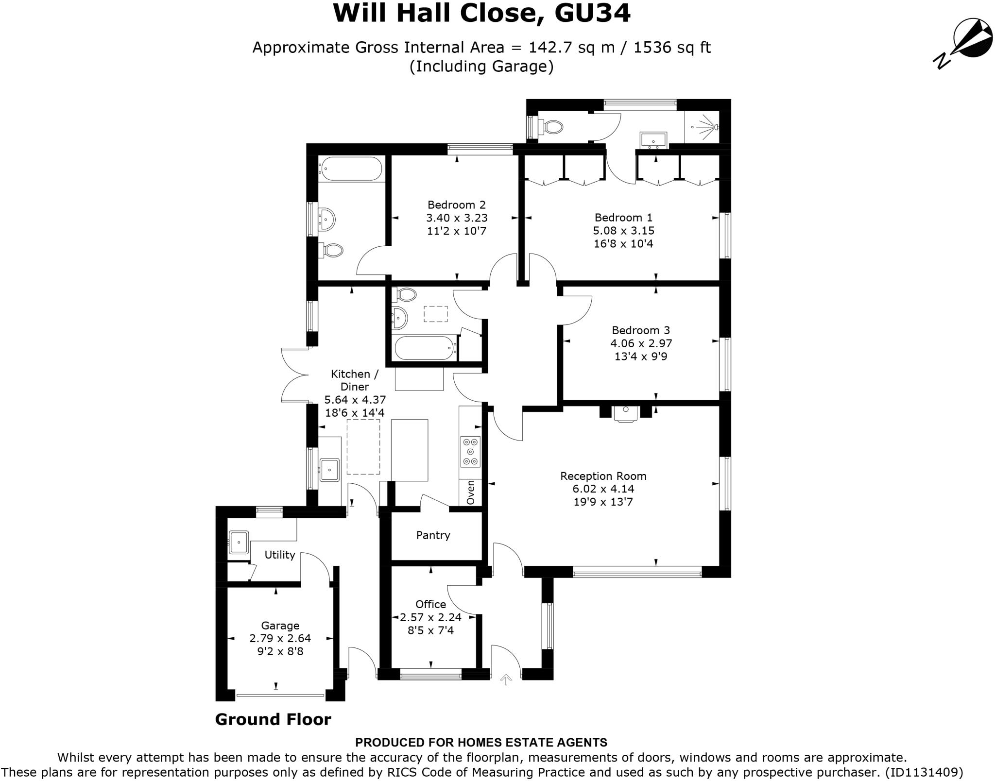 Will Hall Close, Alton, Hampshire floorplan