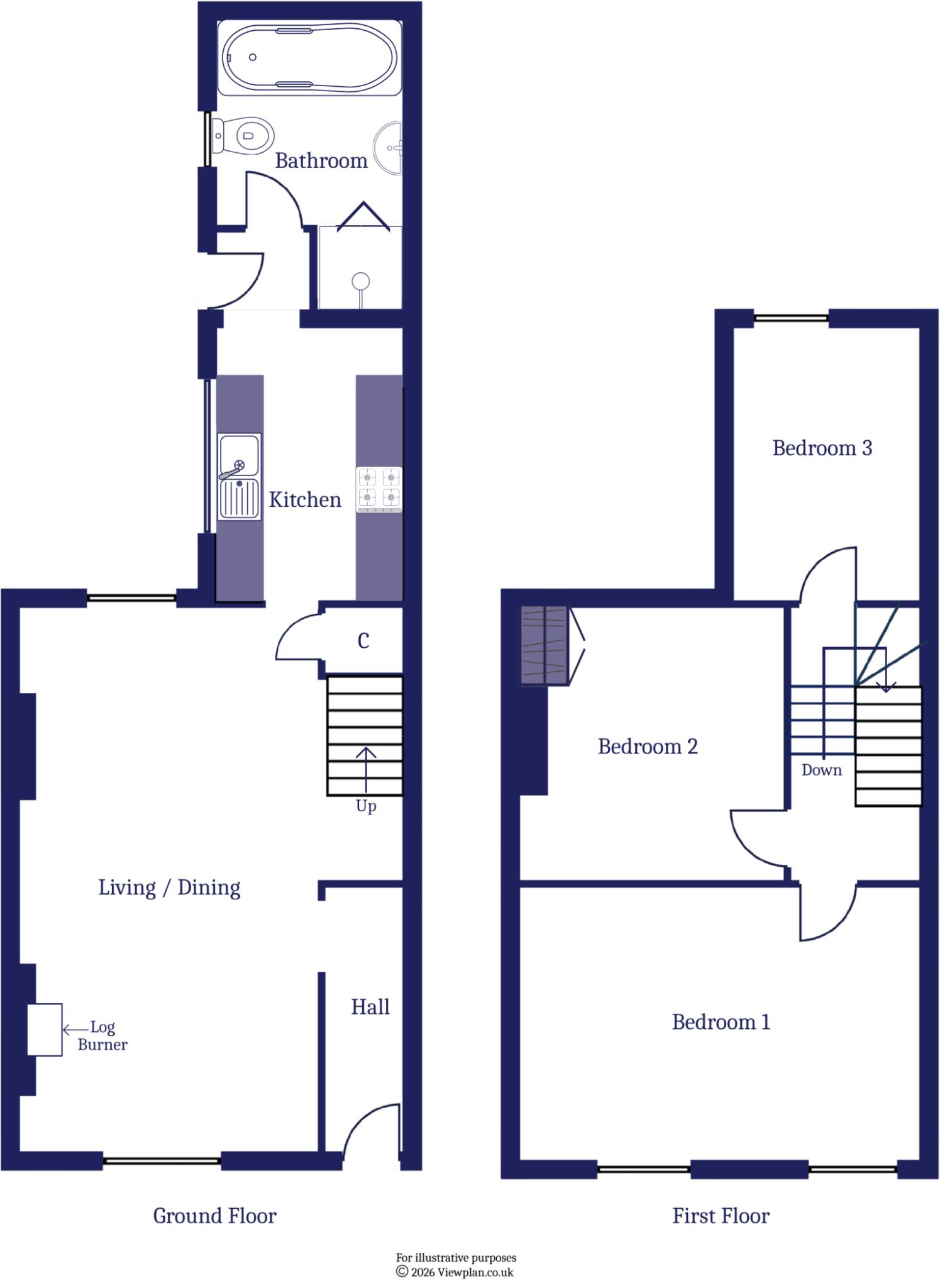 Grove Terrace, Penarth floorplan