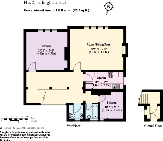 North Street, Tillingham, Southminster, Essex CM0 floorplan