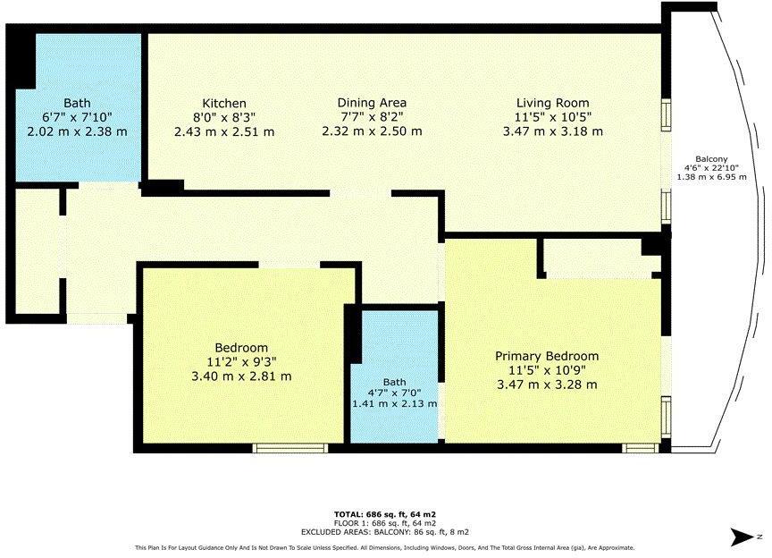 60, The Ink Building, London floorplan