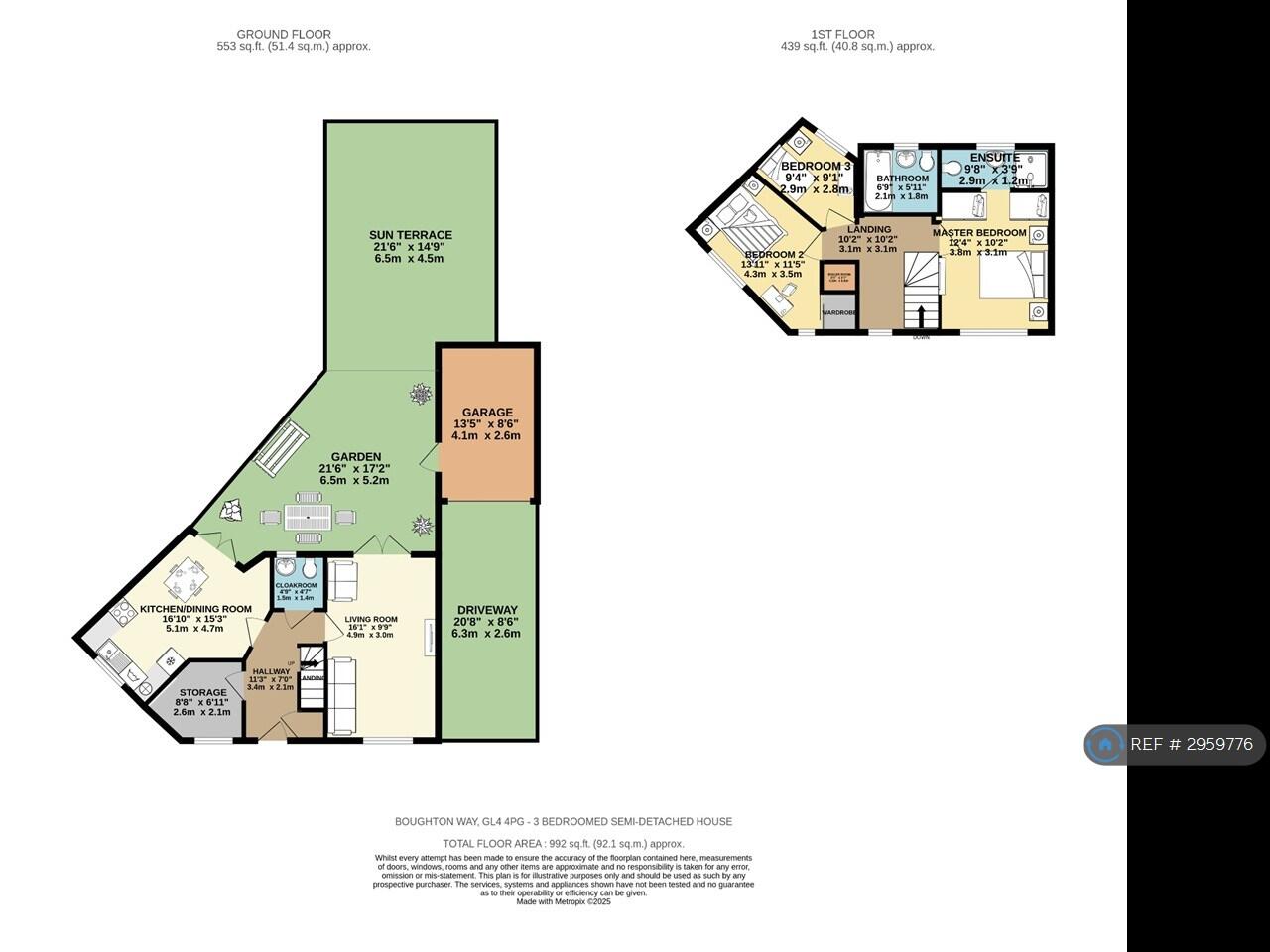 Boughton Way, Gloucester, GL4 floorplan