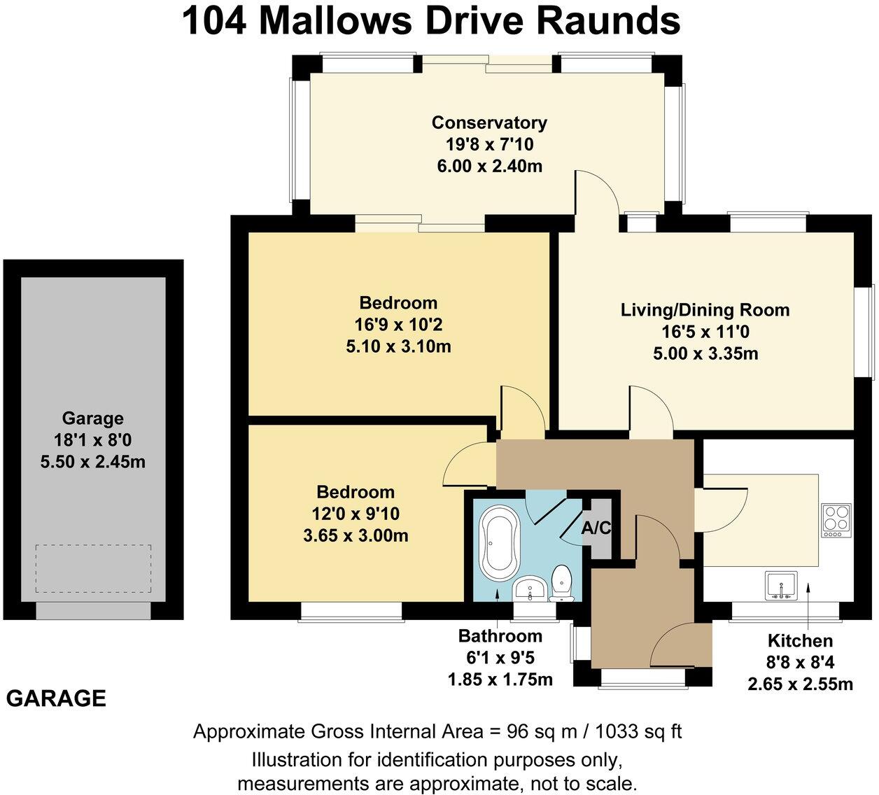 Mallows Drive, Raunds, Wellingborough, NN9 floorplan