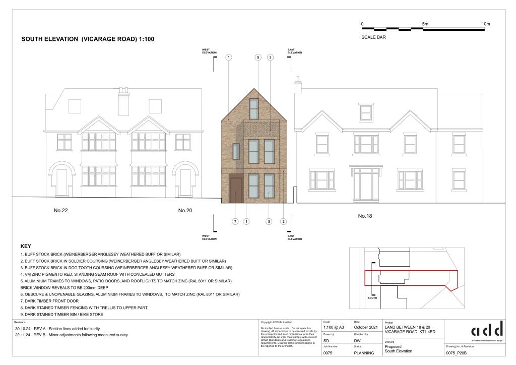 Land Between 18-20 Vicarage Road, Hampton Wick, London KT1 4ED