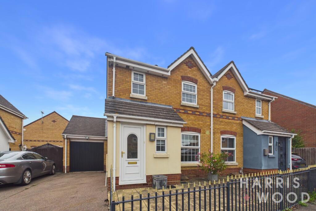 3-bed semi-detached on Regents Close, Highwoods, Colchester, Essex, CO4, £325,000