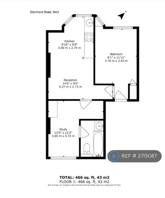 1 bedroom flat for rent