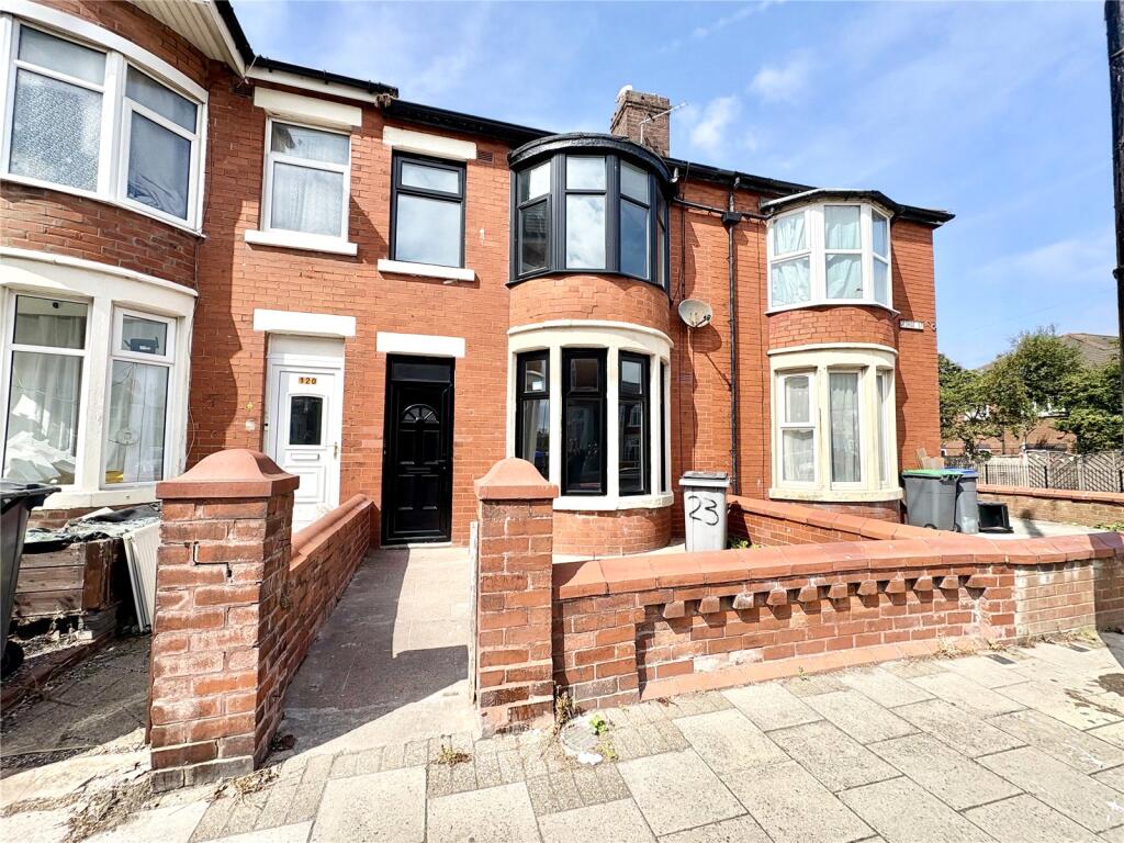 3-bed terraced on George Street, Blackpool, Lancashire, FY1, £125,000