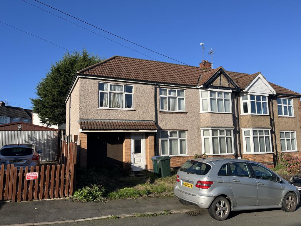 4-bed semi-detached on 11 Leyland Road, Coventry, Warwickshire CV5 8JA, £230,000