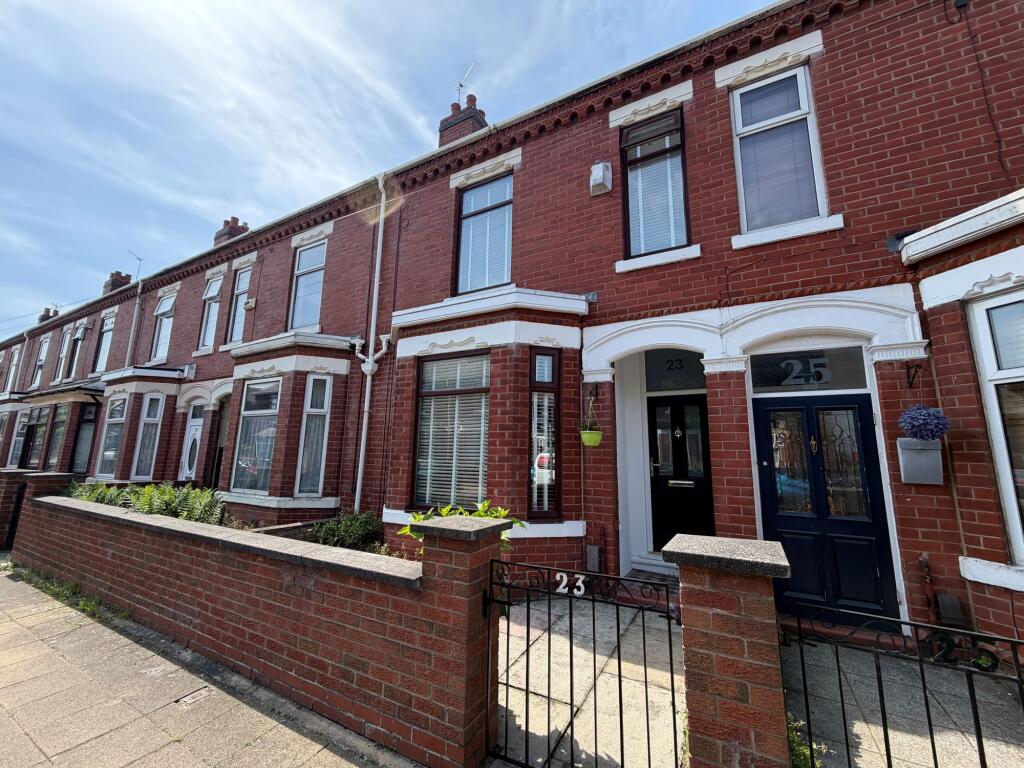 3-bed terraced on Cavendish Road, Stretford, M32, £320,000