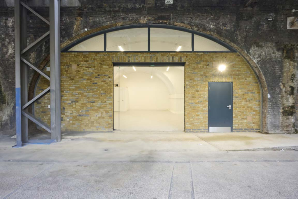 The front of an arch.