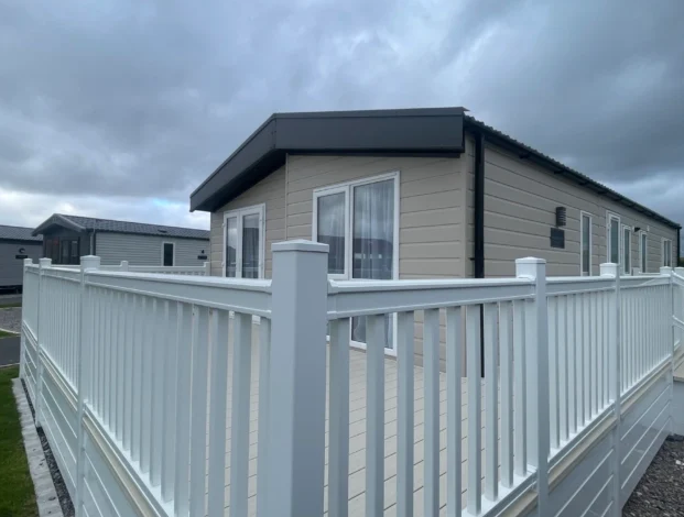 2-bed caravan on Unity Beach, £189,000